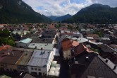 Archiv Foto Webcam Karwendel Mittenwald - Kirche 15:00