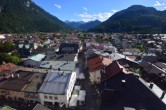 Archiv Foto Webcam Karwendel Mittenwald - Kirche 15:00