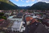 Archiv Foto Webcam Karwendel Mittenwald - Kirche 17:00