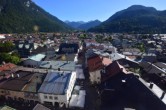 Archived image Webcam Karwendel Mittenwald - Church 15:00