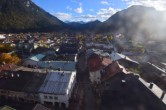 Archiv Foto Webcam Karwendel Mittenwald - Kirche 15:00