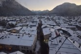Archiv Foto Webcam Karwendel Mittenwald - Kirche 15:00