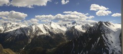Archived image Webcam Alp Trida Sattel Lift in Samnaun 13:00
