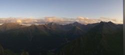 Archiv Foto Webcam Alp Trida Sattel in Samnaun 19:00