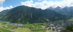 Archiv Foto Webcam Mayrhofen im Zillertal: Blick vom Gasthof Zimmereben 11:00