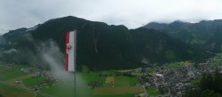 Archiv Foto Webcam Mayrhofen im Zillertal: Blick vom Gasthof Zimmereben 17:00