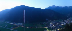 Archiv Foto Webcam Mayrhofen im Zillertal: Blick vom Gasthof Zimmereben 03:00