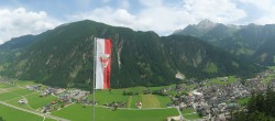 Archiv Foto Webcam Mayrhofen im Zillertal: Blick vom Gasthof Zimmereben 13:00