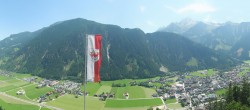 Archiv Foto Webcam Mayrhofen im Zillertal: Blick vom Gasthof Zimmereben 11:00