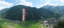 Archiv Foto Webcam Mayrhofen im Zillertal: Blick vom Gasthof Zimmereben 11:00