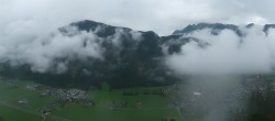 Archiv Foto Webcam Mayrhofen im Zillertal: Blick vom Gasthof Zimmereben 07:00