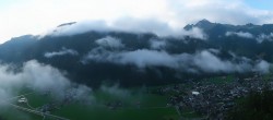 Archiv Foto Webcam Mayrhofen im Zillertal: Blick vom Gasthof Zimmereben 05:00