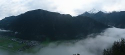 Archiv Foto Webcam Mayrhofen im Zillertal: Blick vom Gasthof Zimmereben 07:00