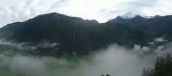 Archiv Foto Webcam Mayrhofen im Zillertal: Blick vom Gasthof Zimmereben 08:00