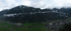 Archiv Foto Webcam Mayrhofen im Zillertal: Blick vom Gasthof Zimmereben 07:00