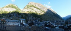 Archived image Webcam Panorama Hotel Zermatterhof 07:00