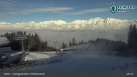 Archiv Foto Webcam Tulfes: Blick von der Mittelstation am Glungezer 08:00