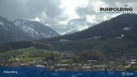 Archiv Foto Webcam Panorama Ruhpolding: Ort und Berge 14:00