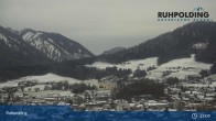 Archiv Foto Webcam Panorama Ruhpolding: Ort und Berge 12:00