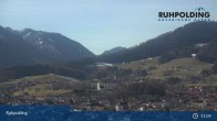 Archiv Foto Webcam Panorama Ruhpolding: Ort und Berge 10:00