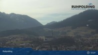 Archiv Foto Webcam Panorama Ruhpolding: Ort und Berge 12:00