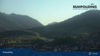 Archiv Foto Webcam Panorama Ruhpolding: Ort und Berge 18:00
