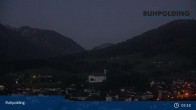 Archiv Foto Webcam Panorama Ruhpolding: Ort und Berge 04:00