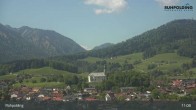 Archiv Foto Webcam Panorama Ruhpolding: Ort und Berge 10:00