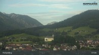 Archiv Foto Webcam Panorama Ruhpolding: Ort und Berge 06:00
