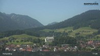Archiv Foto Webcam Panorama Ruhpolding: Ort und Berge 10:00