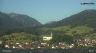 Archiv Foto Webcam Panorama Ruhpolding: Ort und Berge 06:00