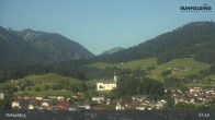 Archiv Foto Webcam Panorama Ruhpolding: Ort und Berge 07:00