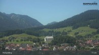 Archiv Foto Webcam Panorama Ruhpolding: Ort und Berge 10:00