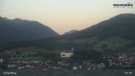 Archiv Foto Webcam Panorama Ruhpolding: Ort und Berge 04:00