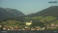 Archiv Foto Webcam Panorama Ruhpolding: Ort und Berge 06:00