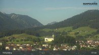 Archiv Foto Webcam Panorama Ruhpolding: Ort und Berge 07:00