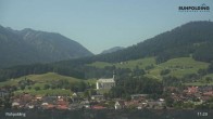 Archiv Foto Webcam Panorama Ruhpolding: Ort und Berge 10:00
