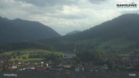 Archiv Foto Webcam Panorama Ruhpolding: Ort und Berge 18:00