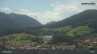 Archiv Foto Webcam Panorama Ruhpolding: Ort und Berge 12:00