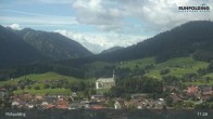 Archiv Foto Webcam Panorama Ruhpolding: Ort und Berge 10:00