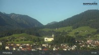 Archiv Foto Webcam Panorama Ruhpolding: Ort und Berge 07:00