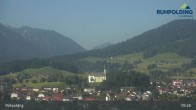 Archiv Foto Webcam Panorama Ruhpolding: Ort und Berge 08:00