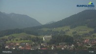 Archiv Foto Webcam Panorama Ruhpolding: Ort und Berge 10:00