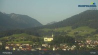 Archiv Foto Webcam Panorama Ruhpolding: Ort und Berge 07:00
