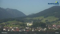 Archiv Foto Webcam Panorama Ruhpolding: Ort und Berge 08:00