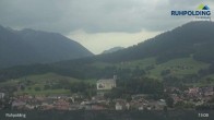 Archiv Foto Webcam Panorama Ruhpolding: Ort und Berge 12:00