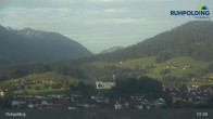 Archiv Foto Webcam Panorama Ruhpolding: Ort und Berge 04:00