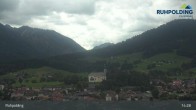 Archiv Foto Webcam Panorama Ruhpolding: Ort und Berge 11:00