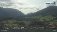 Archiv Foto Webcam Panorama Ruhpolding: Ort und Berge 12:00