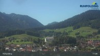 Archiv Foto Webcam Panorama Ruhpolding: Ort und Berge 10:00